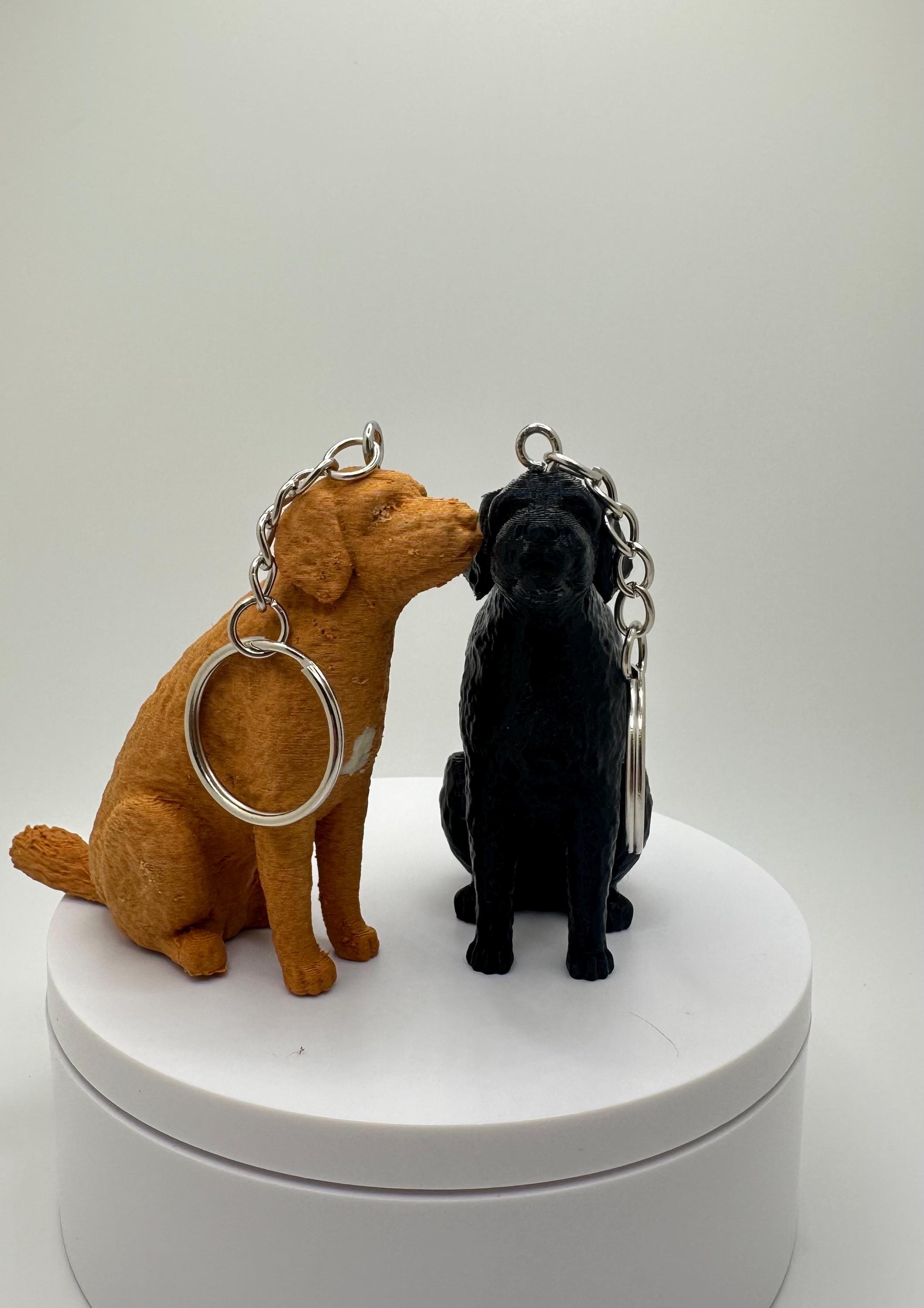 Custom 3D Printed Dog Keychain: Articulated Fidget Toy, Pet Breed ...