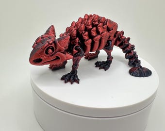 3D Printed Articulated Ankylosaurus Skeleton: Customizable Dino Model