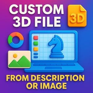 Custom 3D Printable DIGITAL Models from Photos or Description | STL & 3MF Files | Digital Download | Personalized 3D Design | Prototypes