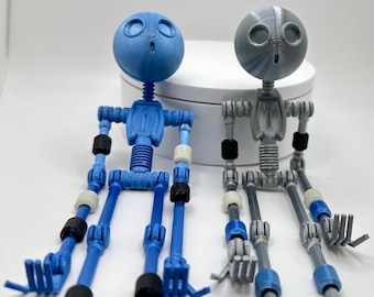 Custom 3D Printed Robot: Posable Desk Buddy & Phone Holder