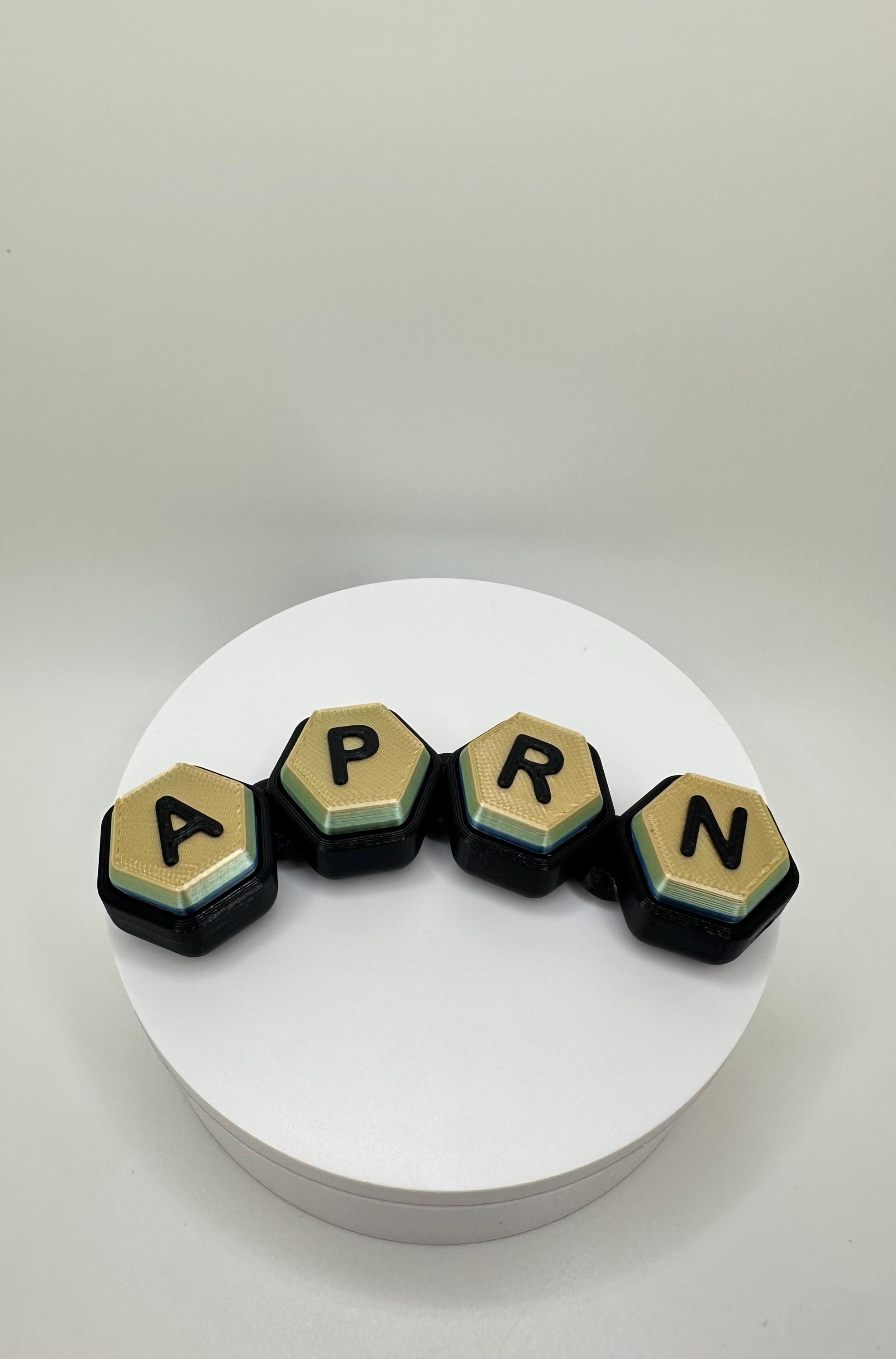 Clickable Key Chain Custom 3D Printed Clickable Keychain: Personalized Name Tag, Letters ...