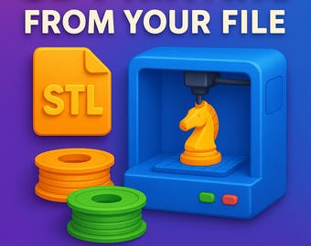 Custom 3D Printing Service: Multi-Color, STL File Repair