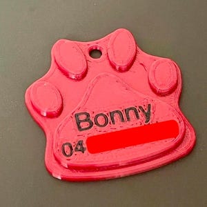 Custom 3D Printed Pet Tag - Personalized Dog ID Tag, Customized Pet Name Tag, Unique Pet ID - Perfect Gift for Dog Lovers