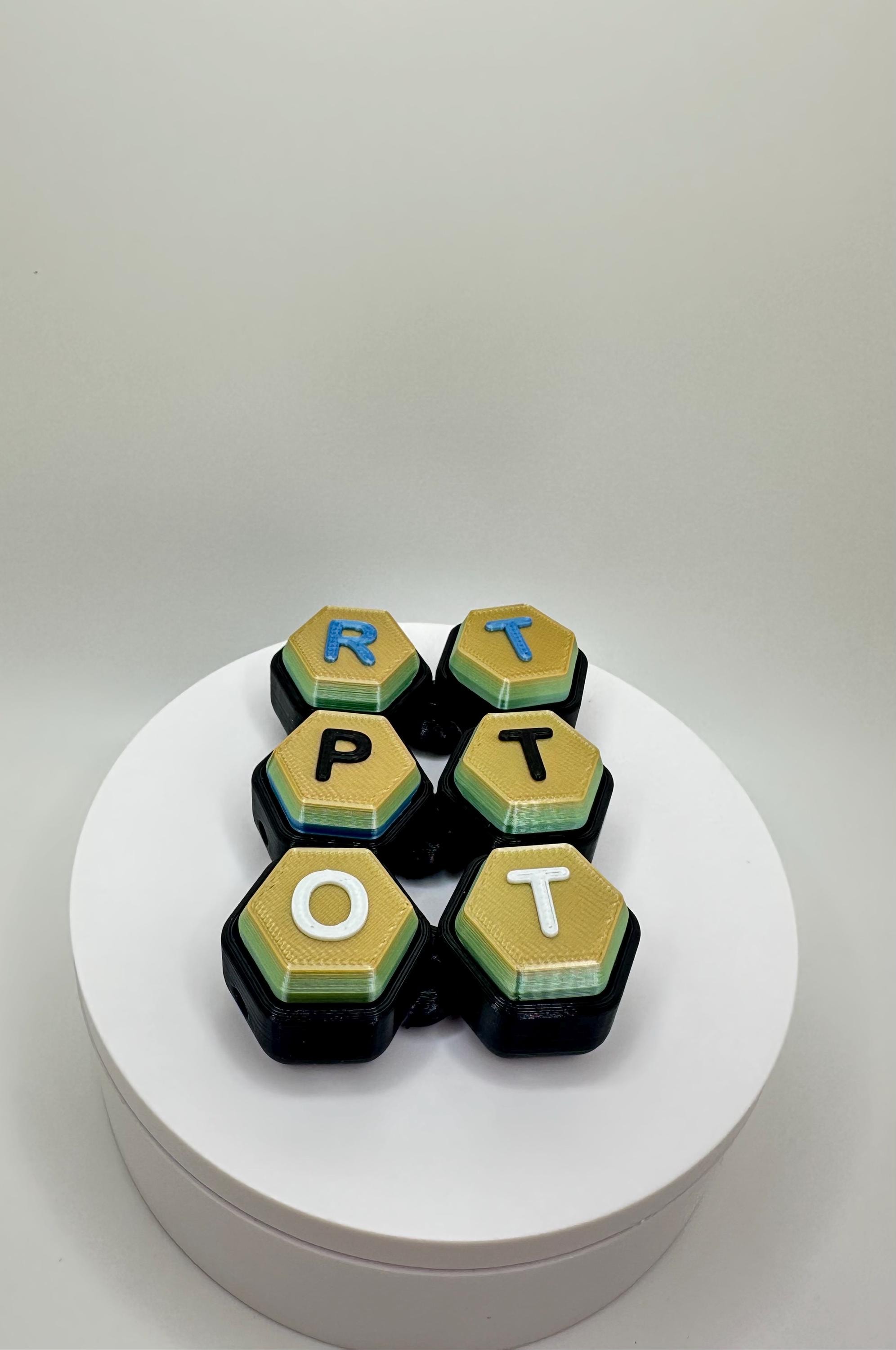 Custom 3D Printed Clickable Keychain: Personalized Name Tag, Letters ...