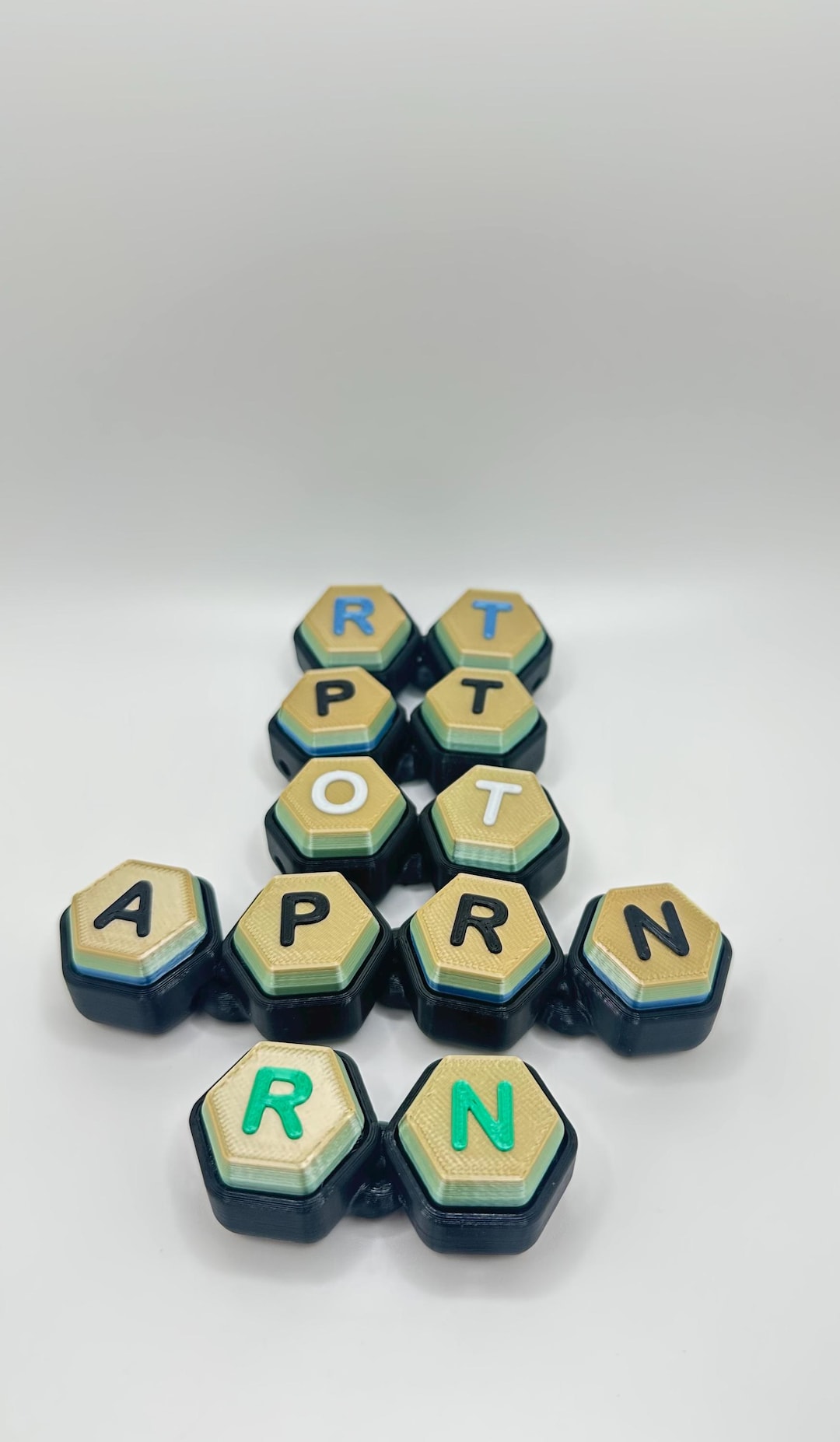 Custom 3D Printed Clickable Keychain: Personalized Name Tag, Letters ...