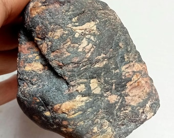Meteorite Rock From space light Grey Specimen Lightly Magnetic  287 Grams