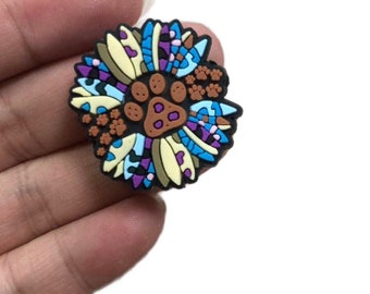 Custom Silicone Western Paw Print Focal Bead for pens, keychains,lanyards or diy gifts. Silicone Focal Bead 32 MM and designed by 101721 LLC