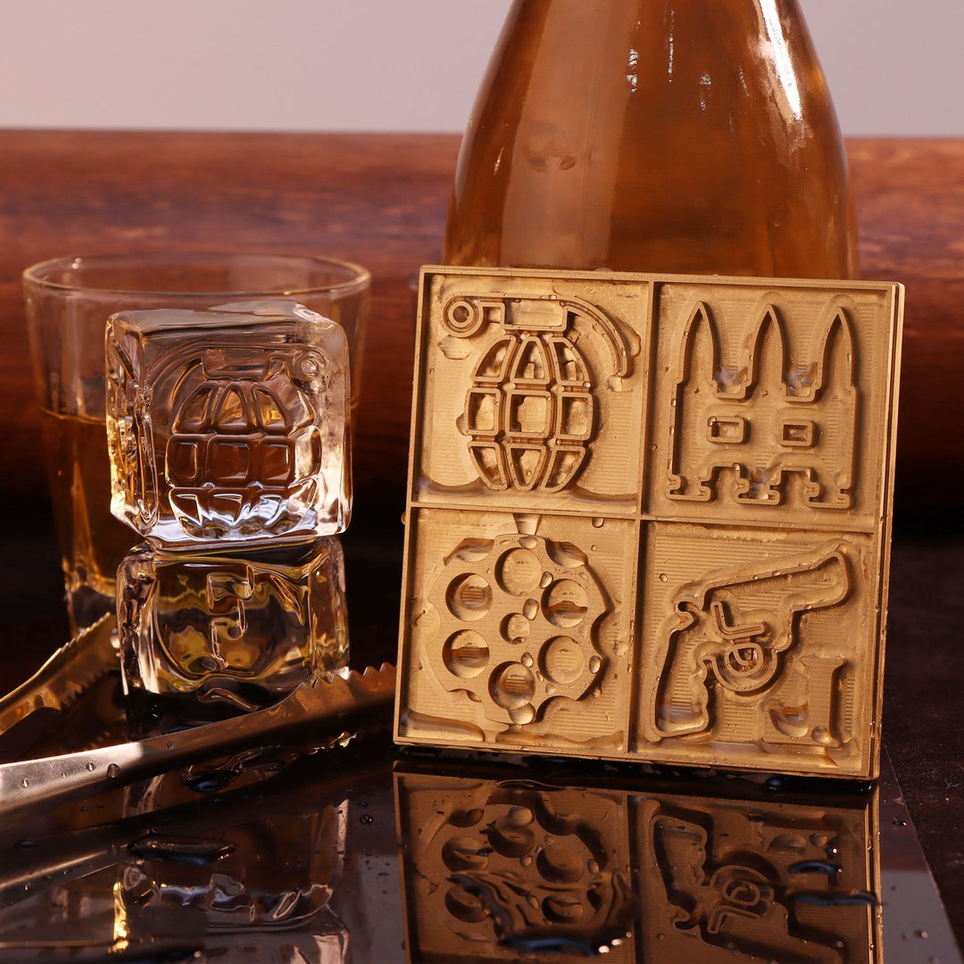 Custom Ice Plate Stamp, Custom Ice Cube Plate, Ice Stamp, Ice Tray, Brass Ice Cube Plate
