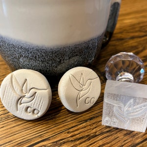 Personalized Pottery Stamp, Stamp for Ceramics, Stamp For Pottery, Stamps For Clay, Custom Monogram For Pottery Stamps, Gift for Him