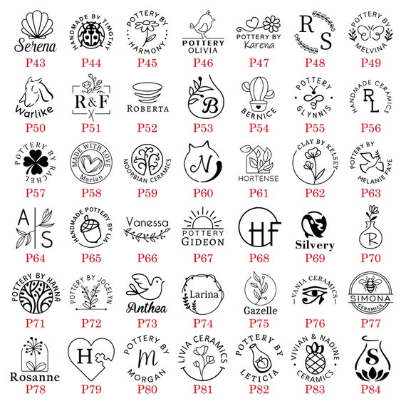 Benutzerdefinierte Acryl-Keramik-Stempel, benutzerdefinierte Signatur Keramik Stempel, Business Logo Stempel, Ton Signatur, Keramik Logo Stempel, Weihnachtsgeschenk für Papa