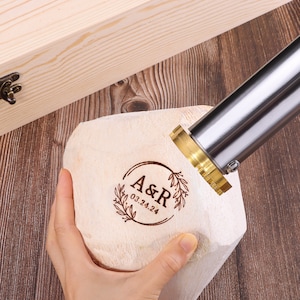 Wedding Coconut Branding Iron Logo Custom, Custom Coconut Stamp, Coconut Stamps, Branding For Coconut, Custom Flame Heated Brand Iron