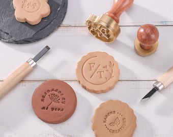 Personalized Clay Stamp, Pottery Stamp, Initial Stamp, Custom Stamp, Custom Ceramic Stamp, Gifts For Pottery Makers, Gifts For Friends