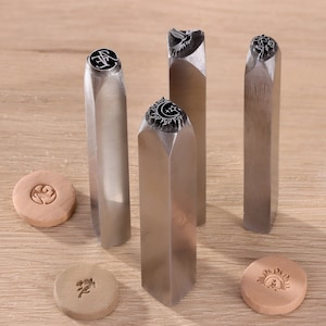 Sello de cerámica con letras personalizadas, sello de arcilla polimérica, sello de símbolos, sello de cerámica, sello de metal personalizado, amantes de la arcilla, regalos personalizados