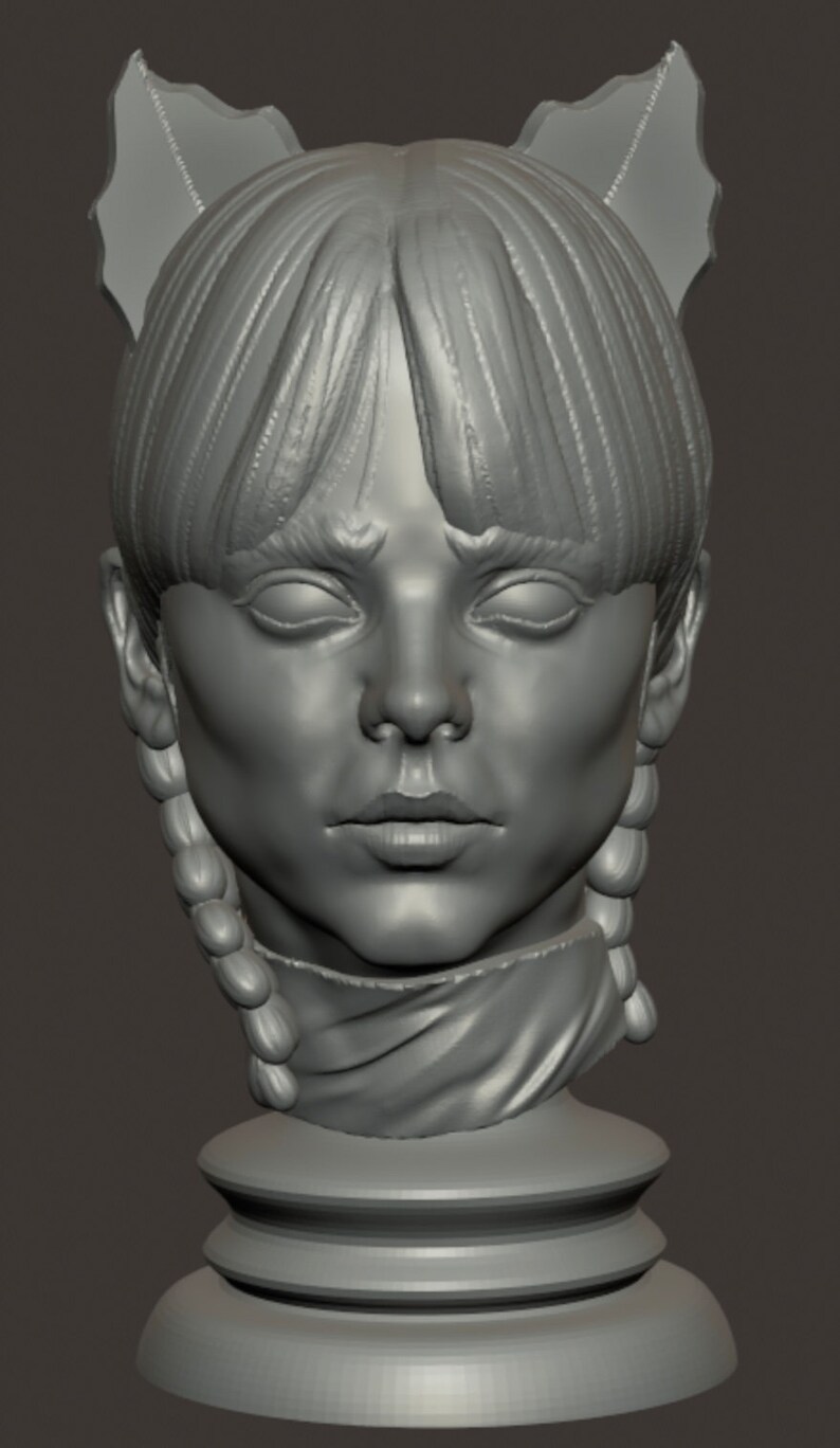 Wednesday Head Bust Etsy
