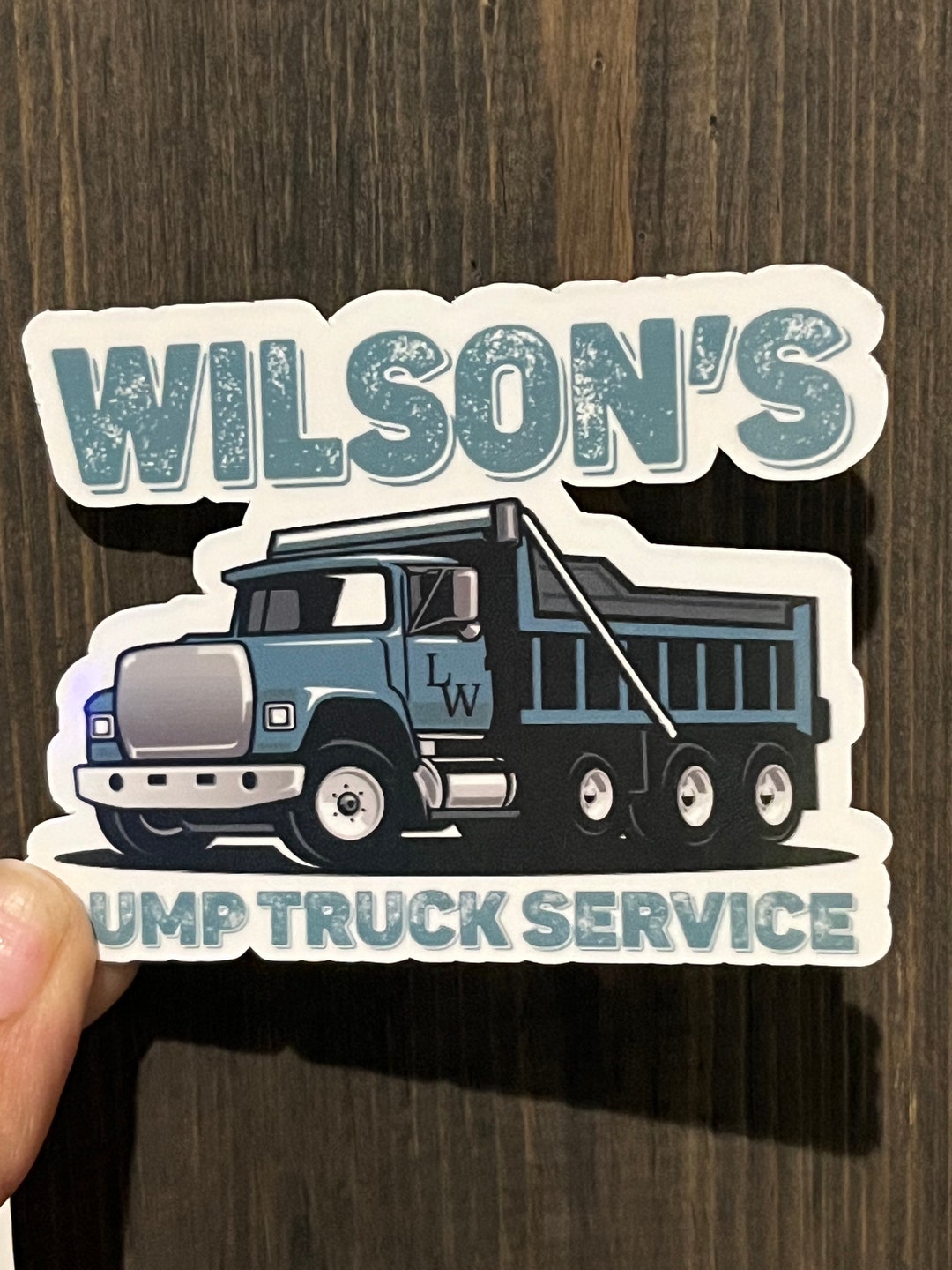 Lainey Wilsons Dump Truck Service Holographic Sticker - Etsy