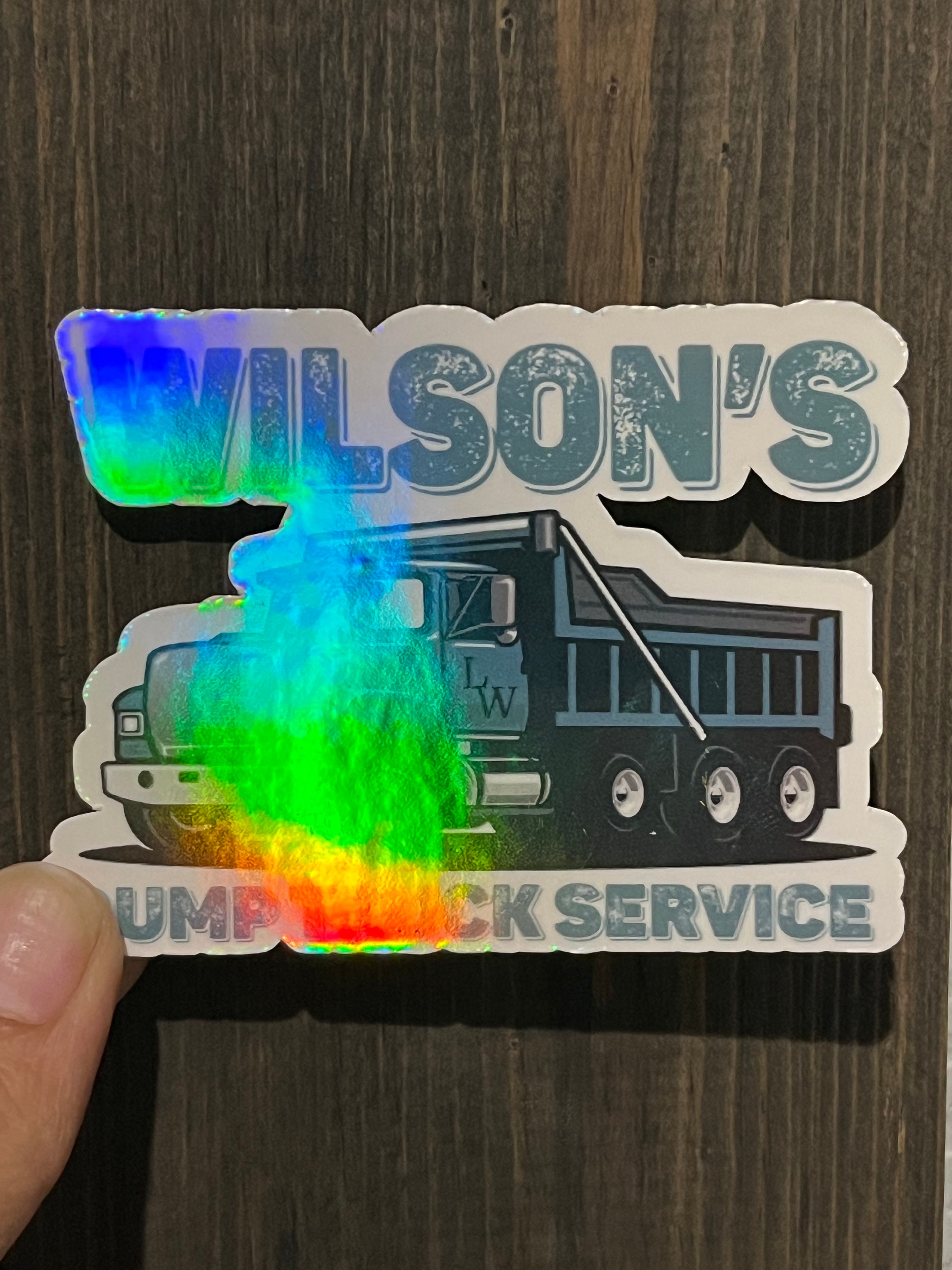 Lainey Wilsons Dump Truck Service Holographic Sticker - Etsy