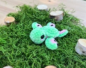 Crochet Watermelon Dragonfruit Turtle, Handmade Stuffed Animal Plush