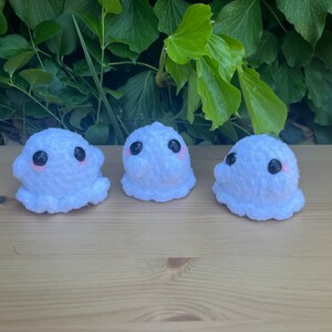 Crochet Amigurumi Halloween Ghost Little Ghost Handmade Crochet Ghost Spooky Stuffed Animal Halloween Stuffed Animal Cute Ghost Toy