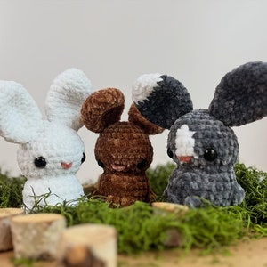 Bunny Rabbit Amigurumi Crochet Stuffed Animal Plush Bunny Gift for Rabbit Lovers Easter Basket Decoration