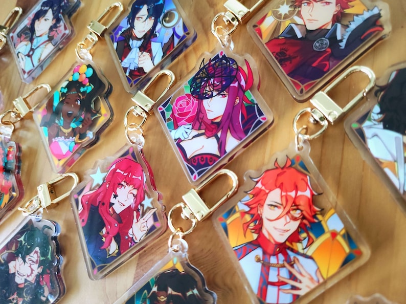 WAVE 1 Acrylic Portrait Charm Keychains Fire Emblem Engage image 1