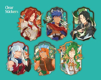 PRE-ORDER | Tellius Fire Emblem Portrait Clear Stickers