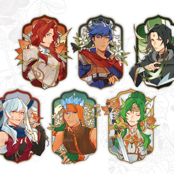 PRE-ORDER | Tellius Fire Emblem Acrylic Portrait Charms