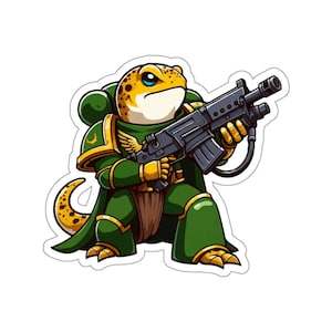 An actual Salamander Marine sticker