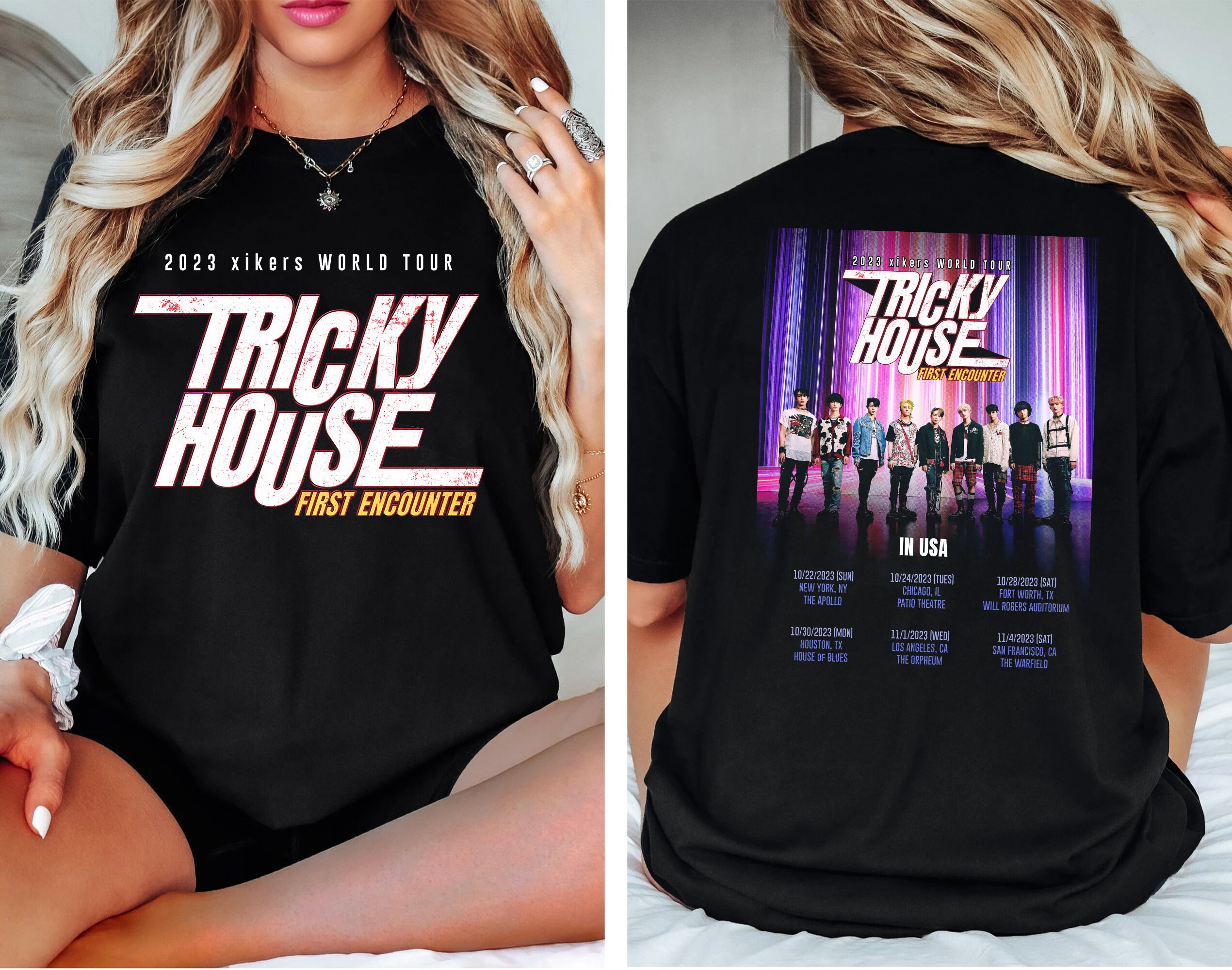 Retro Xikers World Tour TRICKY HOUSE Shirt Xikers Kpop World Etsy