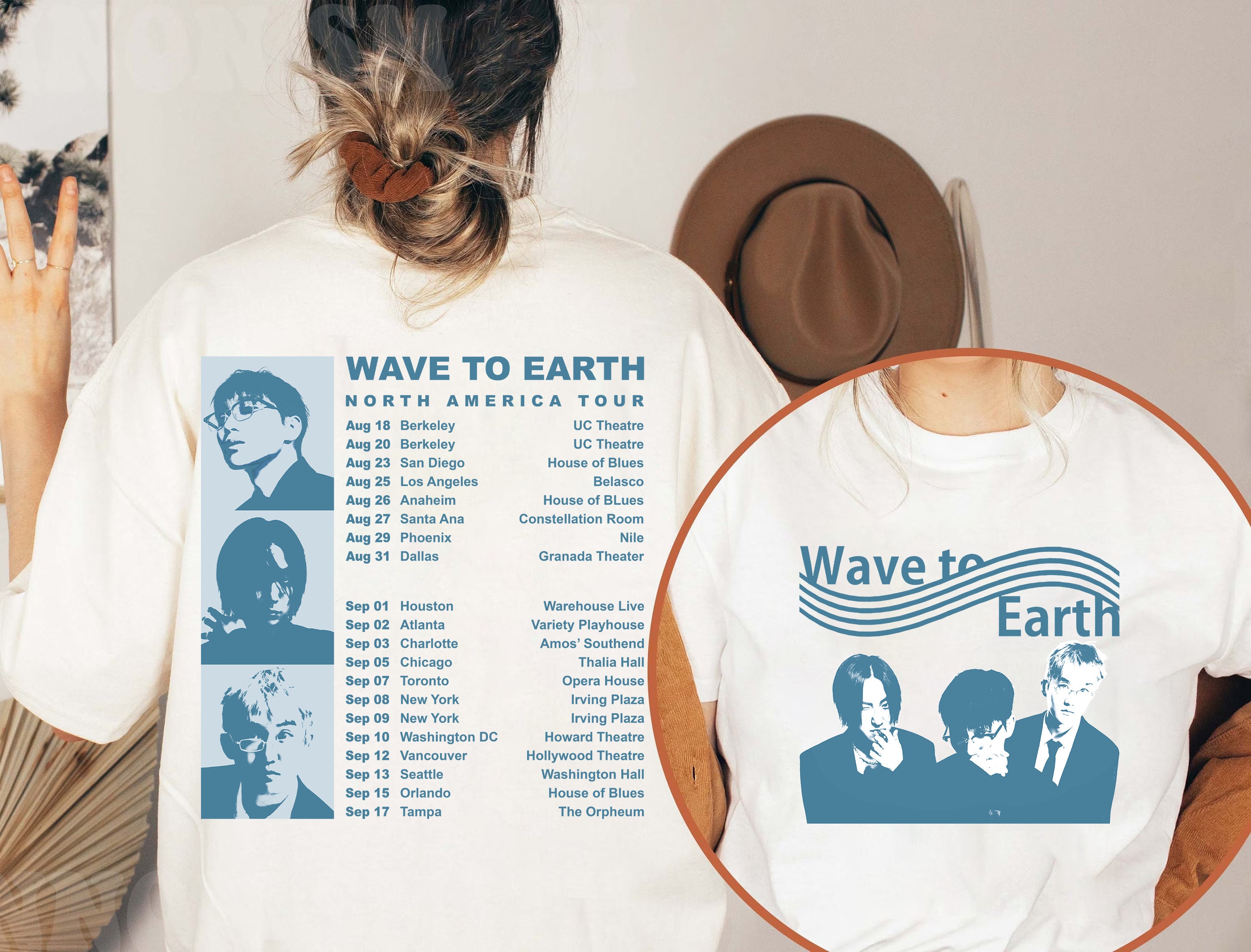 Wave To Earth 2023 Tour Shirt, Wave To Earth North America Tour Shirt