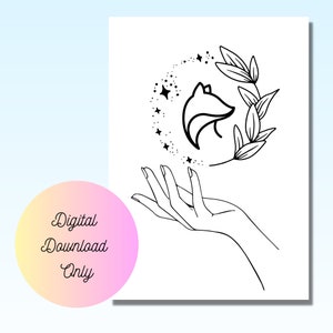 Magical Fox Coloring Pages| Coloring Pages for Adults and Kids ...