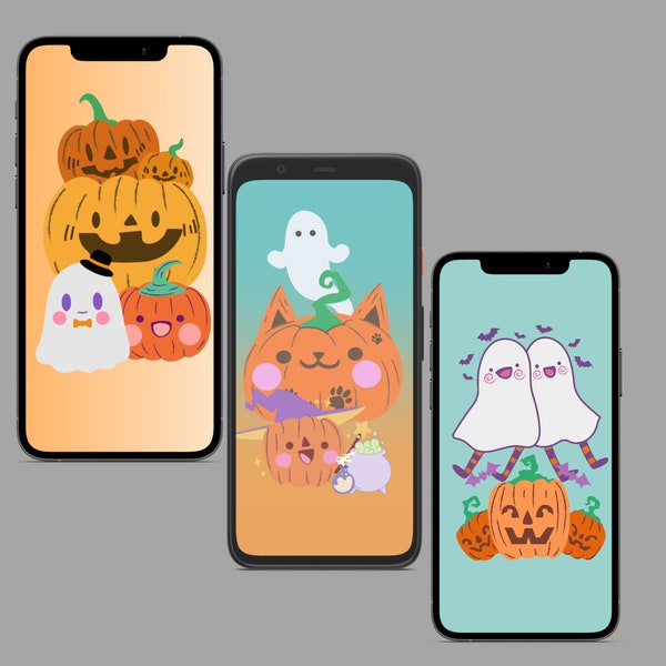 Spooktacular Halloween Phone Wallpapers - 19 Adorable and Eerie Designs for Your Device| Pastel Halloween Wallpaper| Spooky Wallpaper