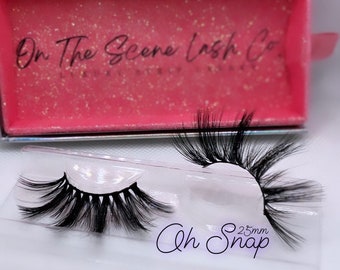 Custom 25mm “Oh Snap”, Luxury Strip Lashes