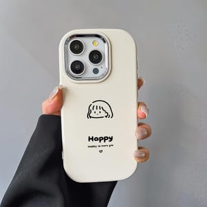 Cute Cartoon Girl Minimalist iPhone Case,Trendy Preppy Aesthetic,Stylish and Lightweight iPhone Case,Fun&Playful iPhone11 12 13 14 15 16Case