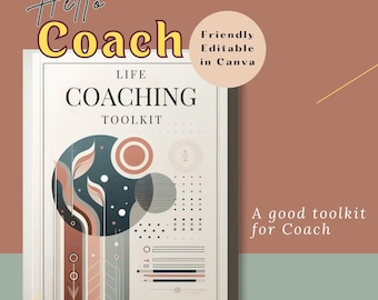 Boîte à outils pour le coaching de vie : feuilles de travail pour les séances de coaching Canva (téléchargement numérique)