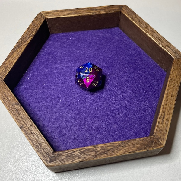 Wooden Dice Tray Etsy