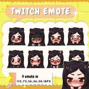 Twitch Emotes, animated emotes, Kick emotes, chibi emotes, High Quality Emotes, Cute Emotes, Emotes commission, Sub badges