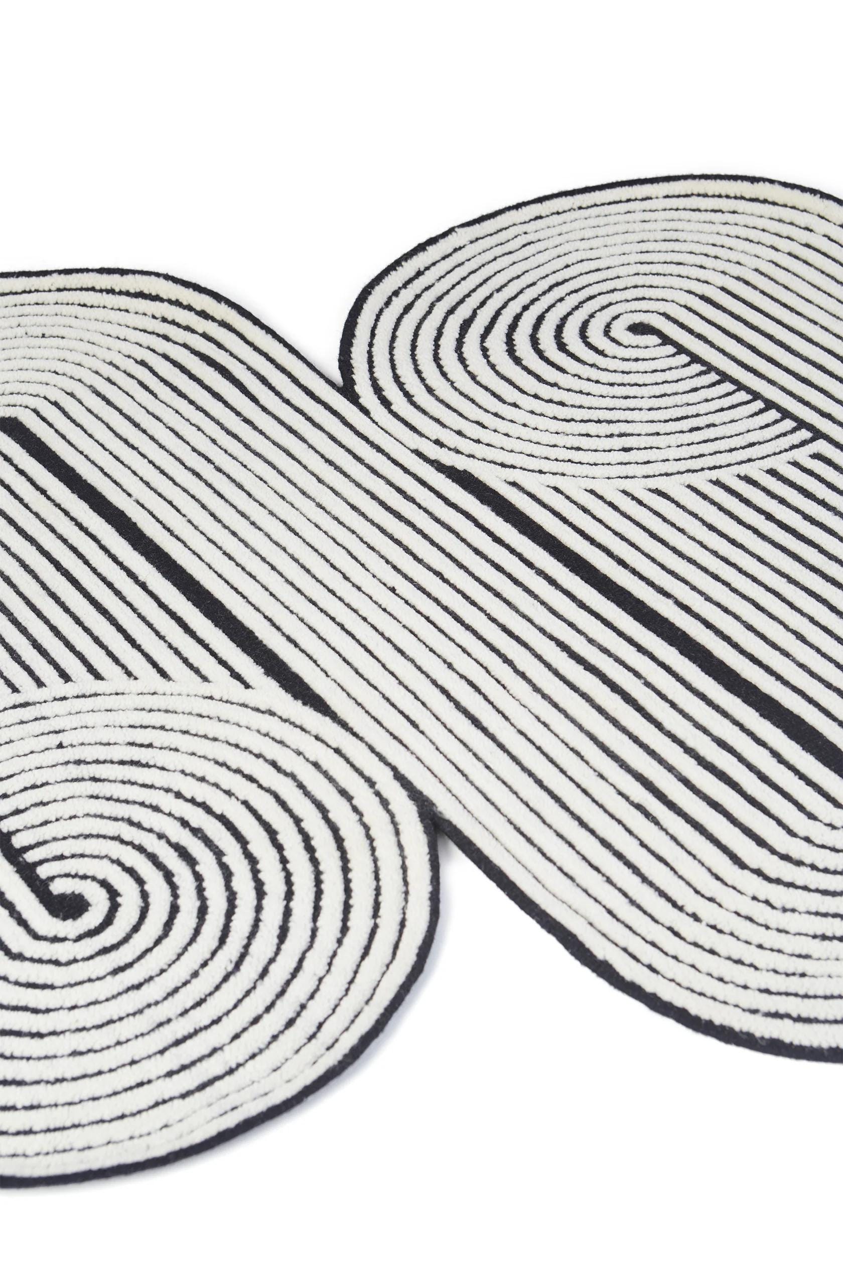 Irregular Shape Handmade Tufted Wavy Rug Design 100% Aesthetic Rugs ...