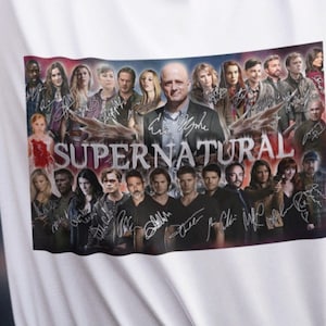 Supernatural Characters and Signed Film Shirts, Brothers Dean and Sam Supernatural, Gift For Movie Lover, Supernatural Retro Movie Shirts
