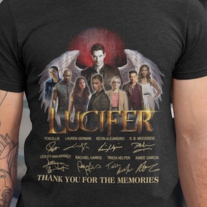 Lucifer 2019 Thriller Action Anniversary Shirts, Lucifer Classic Film Thank For The Memories Shirt, Lucifer Morningstar Shirt, Lucifer Wings