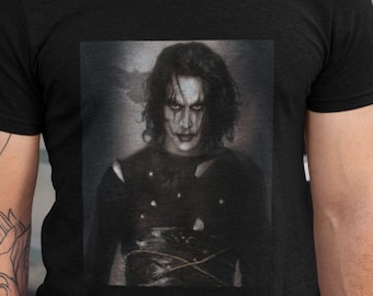 Eric Draven Cool The Crow Movie Shirts, Eric Draven Portrait Super Hero The Crow 1994 Classic Movie, The Crow Classic Movie Shirt For Fan
