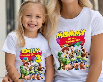 Custom Toy Story Birthday Family Matching Shirts, Toy Birthday Shirt for Girls and Boys, Toy Story Family Birthday Party Birthday Outfit