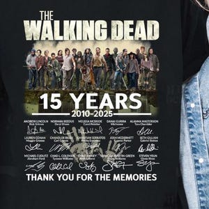 The Walking Dead 15 Years Anniversary Unisex Shirts, The Wake of Zombie Apocalypse Shirt, Walking Dead Classic Movie Shirts