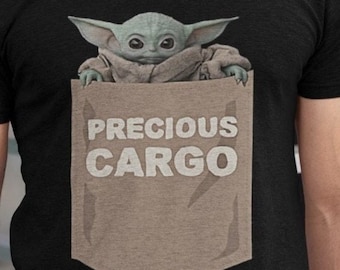 Grogu Precious Cargo Bag Unisex Shirts, Yodda Star Wars Classic Movie Shirt, Grogu Shirt Vintage Star Wars Shirt, Anniversary Shirt