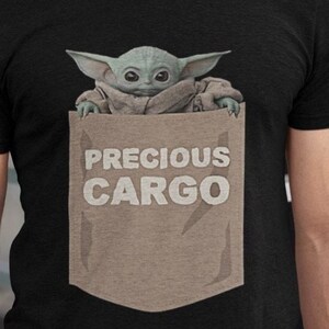 Grogu Precious Cargo Bag Unisex Shirts, Yodda Star Wars Classic Movie Shirt, Grogu Shirt Vintage Star Wars Shirt, Anniversary Shirt