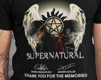 Supernatural Tv Show Dean Winchester Unisex Shirts, Thank You For Memories Shirt, Supernatural Sam And Dean Winchester, Vintage Supernatural