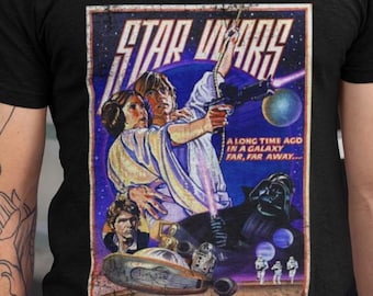 StarWar Anakin Skywalker Princess Leia Movie Unisex Shirts, Vintage Movie Darth Vader Shirt, Star War Day, Father's Day Mother's Day Gift