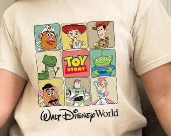 Cool Toy Story Characters Shirts, Toy Story Group Matching Shirts, Retro Friends Squad Vacation 2023 Shirt, Family Trip Birthday Gifts