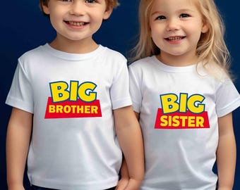 Dinseayland Toy Story Big Brother Big Sister Shirts, Family Matching Outfit, Pregnancy Announcement, Family Vacation Shirts