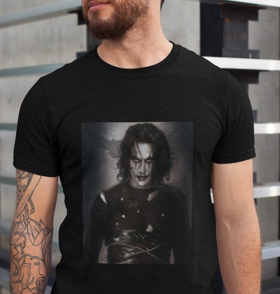 Eric Draven Cool the Crow Movie Shirts Eric Draven Portrait Super Hero the Crow 1994 Classic Movie the Crow Classic Movie Shirt for Fan Etsy