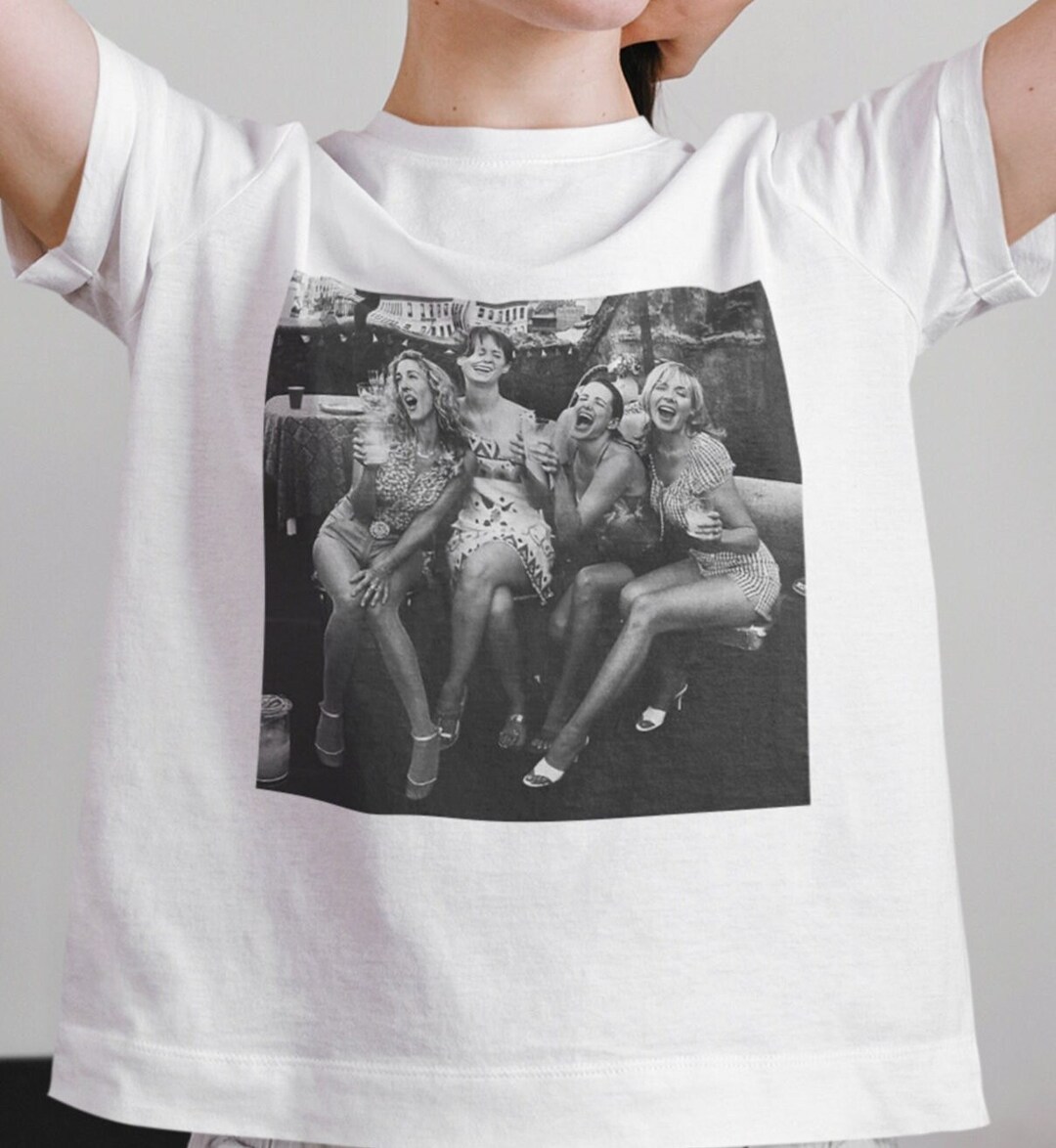 Black and White Sex and the City Movie Shirts, Vintage Carrie